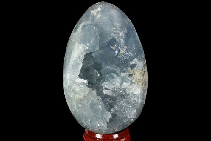 Crystal Filled Celestine (Celestite) Egg Geode - Madagascar #98810